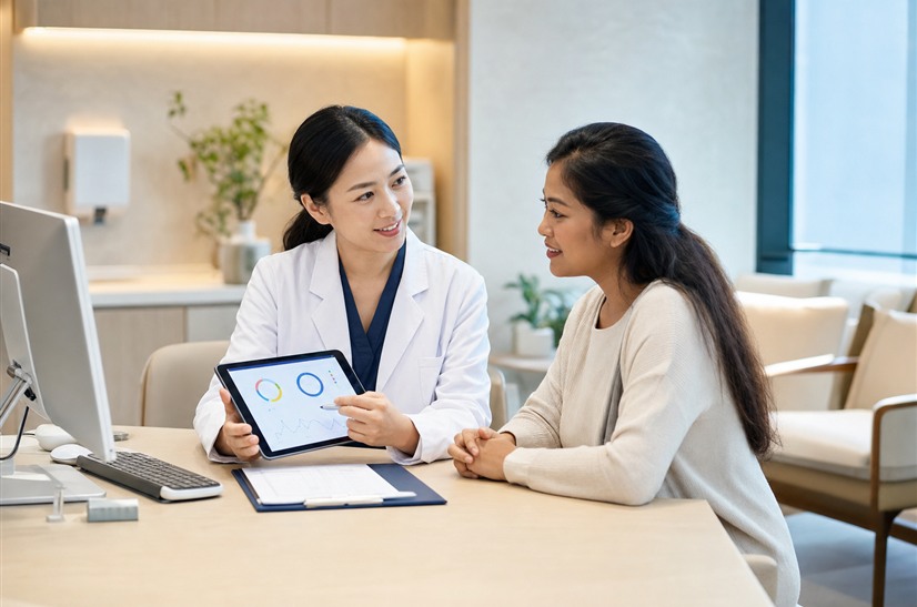 Health checkup with specialist follow-up